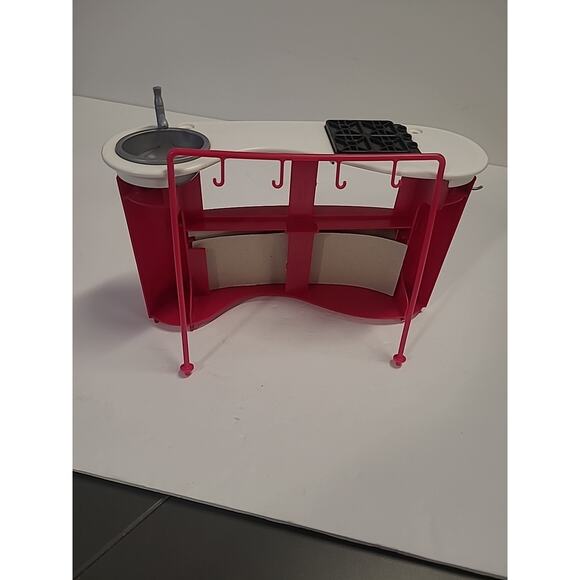 Barbie I Can Be A TV Chef N0301 Cooking Set Counter & Pot Rack *Minor Flaw* - Picture 12 of 16